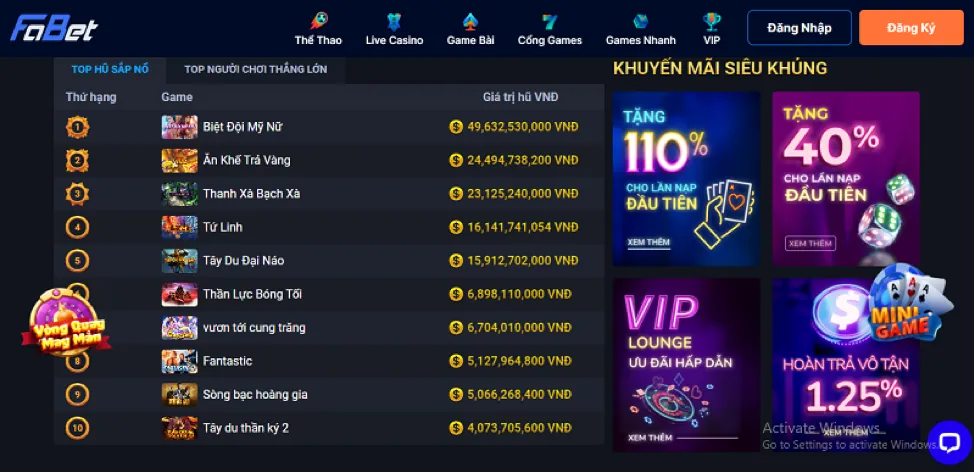 Giao diện cá cược thể thao điện tử 868vip1 trên máy tính